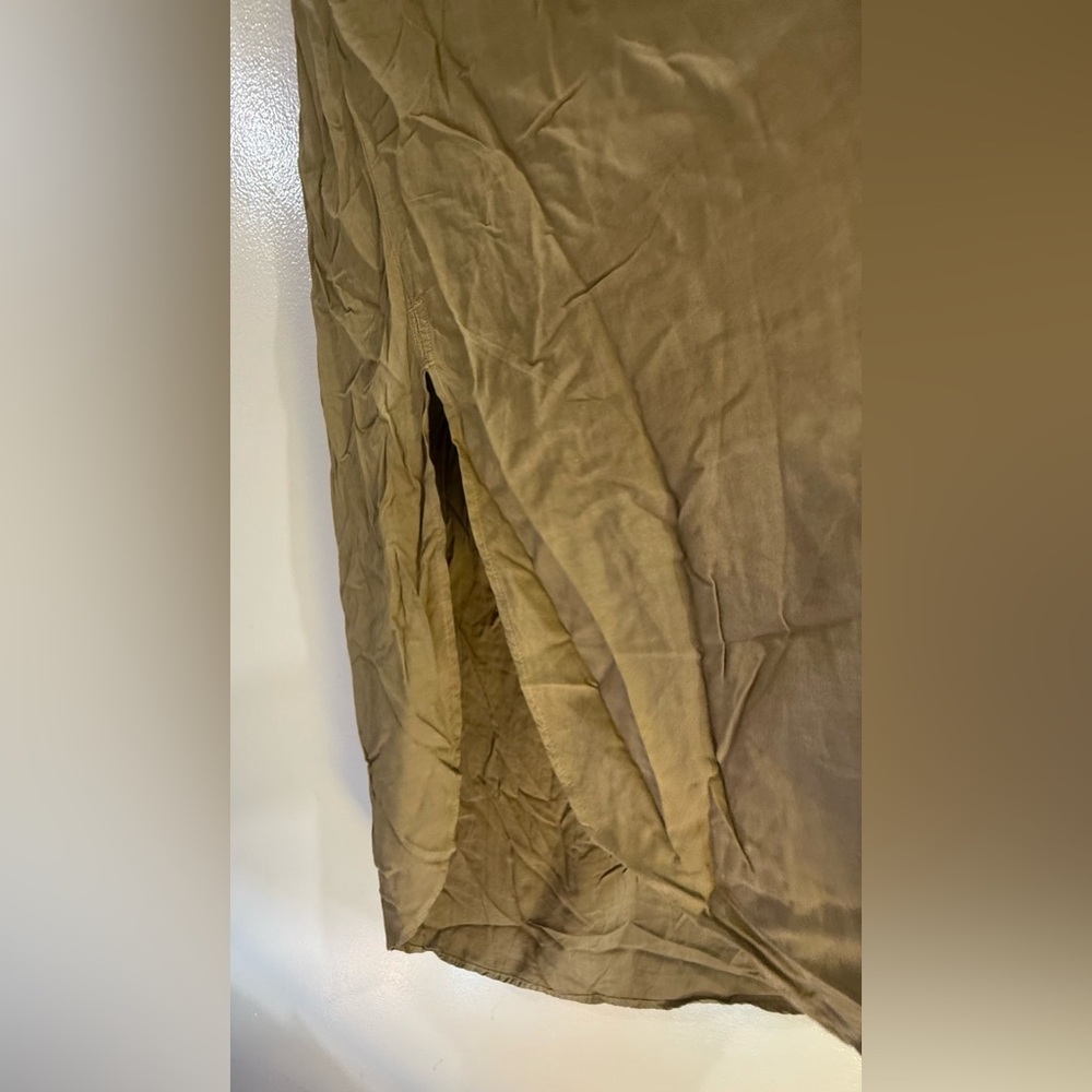 The Odells Chic Olive Button-Down Maxi Skirt - image 7